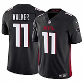 Men & Women & Youth Atlanta Falcons #11 Jalon Walker Black 2025 Draft F.U.S.E. Vapor Untouchable Limited Stitched Jersey,baseball caps,new era cap wholesale,wholesale hats